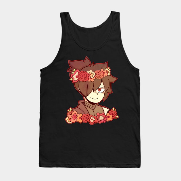 Rogue Flower Crown sticker Tank Top by Dragnoodles